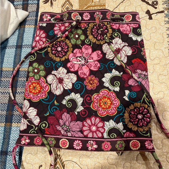Vera Bradley Cinch Drawstring
Floral Quilted Backpack - Picture 4 of 9